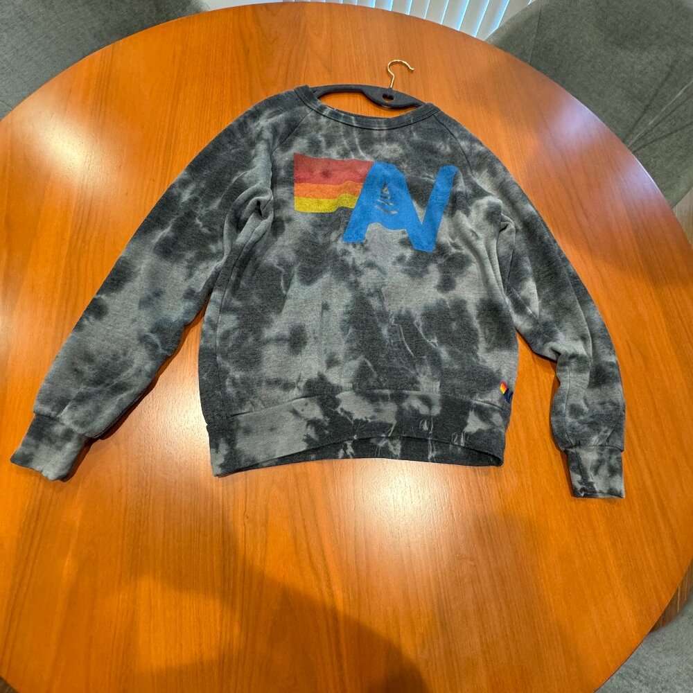 Aviator Nation Crew Neck Sweatshirt Tie Dye